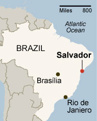 salvador brazil map